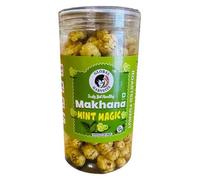 Global Harvests Mint Magic Makhana 90g | Roasted Foxnuts Snack with Refreshing Mint Flavour | Crunchy Lotus Seeds | Healthy Guilt-Free Snack