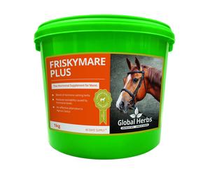 Global Herbs FriskyMare for Horses - Plus Powder - 1kg Tub