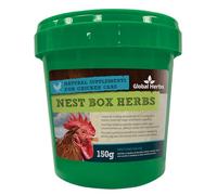 Global Herbs Nest Box Herbs for Chickens Natural Calming Nesting Blend 150g
