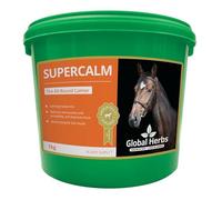 Global Herbs Powder Supercalm - Equine Calming & Focus Support - 1kg Tub