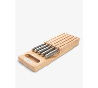 Global Hikaeme 6-piece In-drawer Stainless-steel Knife Dock Set