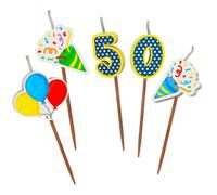Global Journey Gifts Milestone 50Th Birthday Cake Candle Set