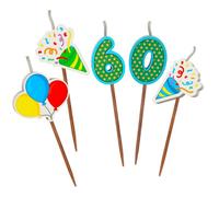 Global Journey Gifts Milestone 60Th Birthday Cake Candle Set