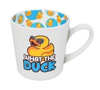 Global Journey Gifts Novelty Mug Coffee Cup with Gift Box 400ml (What The Duck)