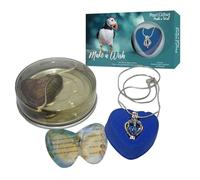 Global Journey Gifts Wish Pearl Kit Creations Kit, Pendant Necklact, Cultured Pearl Oyster Necklace with Box for Girl Women - Turtle Design