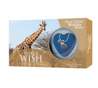 Global Journey Gifts Women's Wildlife Series Giraffe Open-Your-Own Pearl Pendant Necklace Gift in Silver Global Journey Gifts Silver One Size