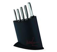 Global Knives by Michel Roux Jr 7 Piece Knife Block Set, Black