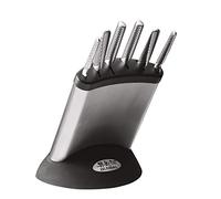 Global Knives G-636/7B 7 Piece Knife Block Set, CROMOVA 18 Stainless Steel