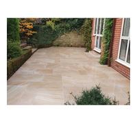 Global Landscaping Sandstone Porcelain Range Colour: Buff Brown Sandstone Porcelain Range - Project pack