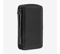 Global : Leather Black Folding Colour Pencil Case Holds 48