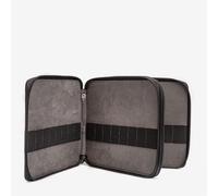 Global : Leather Black Folding Colour Pencil Case Holds 96