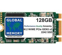 GLOBAL MEMORY 128GB M.2 2242 PCIe Gen3 x2 NVMe B+M KEY WWAN SOLID STATE DRIVE (SSD) FOR LENOVO IDEAPAD 3 530S / THINKPAD V15 P52S X280 T470P T480S T480 T495 L490 T580