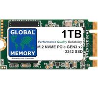 GLOBAL MEMORY 1TB M.2 2242 PCIe Gen3 x2 NVMe B+M KEY WWAN SOLID STATE DRIVE (SSD) FOR LENOVO IDEAPAD 3 530S / THINKPAD V15 P52S X280 T470P T480S T480 T495 L490 T580