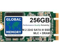 GLOBAL MEMORY 256GB M.2 2242 NGFF SATA 3 MLC WITH DRAM SOLID STATE DRIVE (SSD) - (INDUSTRIAL GRADE - ULTRA RELIABLE)
