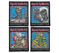 Global Merchandising Services Iron Maiden Legacy of The Beast 2019 Tour Patch Set