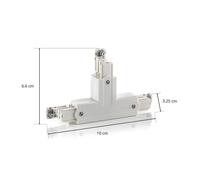 GLOBAL Noa T protective conductor inside left, white