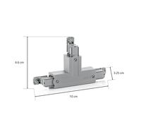 GLOBAL Noa T protective conductor inside right, grey