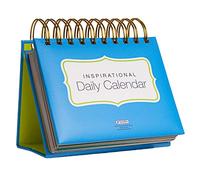 Global Printed Products Inspirational Motivational Daily Rotating Perpetual Calendar with Free Standing Easel (Bright Colors)