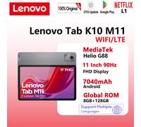 Global ROM Lenovo Tab M11 k10 11” 90Hz Display Android 13 L1 MediaTek Helio G88 8GB/128GB 7040mAh Battery 4G LTE Tablet 2025 K10 M11 LTE