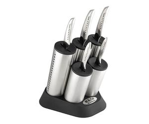 Global Sai Cylinder Engine Knife Block 6 Piece
