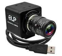 Global Shutter USB Camera Manual Focus Webcam High Speed 5mp@50fps 1440P@60fps Industrial Video Camera with Zoom Lens 2.8-12mm CS Mount Variable Focus Close-up PC Camera UVC Web Camera for Computer
