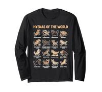 Global Spotted Striped Canine-Like Mammals Educational Guide Long Sleeve T-Shirt