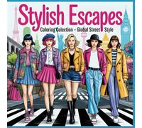 Global Street Style Coloring Book: A Chic Coloring Journey Through Tokyo, Paris, New York, Seoul & London (Fashion Journeys Coloring Series)