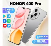 Original Global Version HONOR 400 Pro 5G Smartphone 200MP Camera Snapdragon 8 Gen 3 6.7'' AMOLED Screen 100W Wired 50W Wireless Lunar Grey