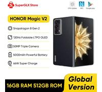 Global Version Honor Magic V2 5G Foldable LTPO OLED 120Hz Display 7.92" 50MP Rear Cameras Snapdragon 8 Gen 2 5000mAh 66W NFC Purple