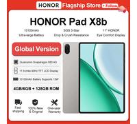Global Version HONOR Pad X8b 10100mAh Ultra-Large Battery 11'' Fullview Display Snapdragon 680 Metal Body Kids Tablet Android 16 4GB 128GB WiFi Gray