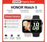 HONOR Watch 5 Smartwatch Global Version 1.85" AMOLED Display 480mAh Battery 15 days Battery life 5ATM Bluetooth 5.2 Watch IP68 L Black