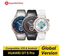 Global Version HUAWEI WATCH GT 5 Pro Ceramic and Titanium Smartwatch Compatible with iOS and Android Up To 14 days Long Battery Global Version 46mm Black
