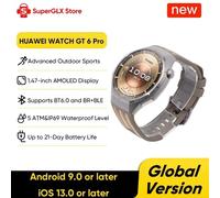 Global Version HUAWEI Watch GT 6 Pro 46mm Smartwatch 1.47" AMOLED Screen GPS Bluetooth call Compatible with iOS & Android NFC Global Version 46mm Brown