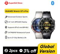 Global Version HUAWEI Watch GT 6 Pro 46mm Smartwatch 1.47" AMOLED Screen Up to 21-Day Battery Life Compatible with iOS & Android Global Version 46mm Black