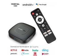 Global Version Mortal T1 Smart Streaming Media Player TV Box Bluetooth Google Assistant Android13 AllwinnerH313 2.4G&5G Wifi 4K T1 2G8G IR Remote