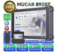 Global Version MUCAR 892BT OBD2 Scanner CANFD&DOIP All System Diagnostic Tool, Bi-Directional ECU Coding, 34 Reset Lifetime Free MUCAR 892BT