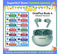 Global Version OnePlus Buds 4 True Wireless AI Call Noise cancelling Earphones 55dB Long Range IP55 Waterproof Portable Earbuds Global Version Grey