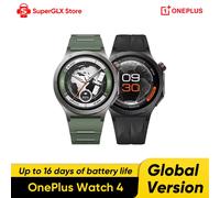 Global Version OnePlus Watch 4 Smart Watch 1.50'' AMOLED Display Snapdragon W5 Processor Up to 16 Days of Battery Life Wear OS Global Version Black