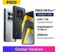 Global Version POCO M8 Pro Smartphone Snapdragon® 7s Gen 4 50MP main Camera 6.83" CrystalRes AMOLED display mobilephones 12GB 512GB Green