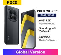Global Version POCO M8 Pro Smartphone Snapdragon® 7s Gen 4 6.83" CrystalRes AMOLED display mobilephones 50MP main Camera 12GB 512GB Green