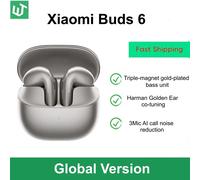 Global Version Xiaomi Buds 6 TWS Earphone Bluetooth 5.4 AI Active Noise Cancelling HiFi Earbuds Recording Voice Lossless Audio GL Black
