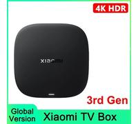 Global Version Xiaomi Mi TV Box S 3rd Gen 4K UHD Bluetooth 5.2 Wifi 6 2GB 32GB Google TV Google Assistant Smart Media Control Add black case