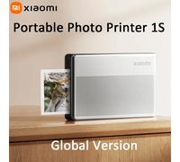 Global Version Xiaomi Pocket Portable Photo Printer 1S Wireless Bluetooth 5.2 Thermal Print ZINK Inkless Technology Xiaomi APP add 40pc paper