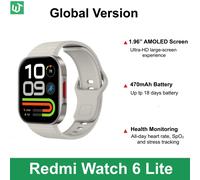 Global Version Xiaomi Redmi Watch 6 Lite Smartwatch Bluetooth Calling 1.96'' Display Sport Mode Health Monitoring 470mAh Battery Global Version Gray