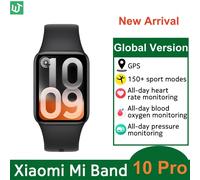 Global Version Xiaomi Smart Band 10 Pro 1.74'' AMOLED Bluetooth Smartwatch GPS Health Monitoring Fitness Tracker Miband Bracelet Pink