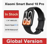 Global Version Xiaomi Smart Band 10 Pro 1.74" AMOLED Dual-device up to 21 days 150+ sports modes 5ATM Bluetooth 5.4 2026 new Pink 72h ship