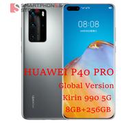 Global Verson Huawei P40 Pro 5G Mobile Phone 6.58 " Kirin 990 8GB 256GB Android 10 Bluetooth 5.1 In-Screen WiF, 6 SA NSA BLACK