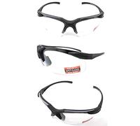 Global Vision Apex Clear Bifocal with 1.5 Magnification UV400 Shatterproof Motorcycle Glasses Complete With Storage Pouch & A Global Eyewear Store Microfibre Lens Cleaning Cloth