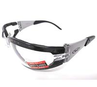 Global Vision Clear E.V.A lined wraparound shooting glasses complete with free microfibre storage pouch