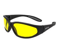 Global Vision Hercules Motorcycle Riding Sunglasses Black Frame w/Yellow Lenses